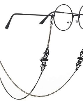 🦇 Gothic Bat Eyeglasses Chain 🦇